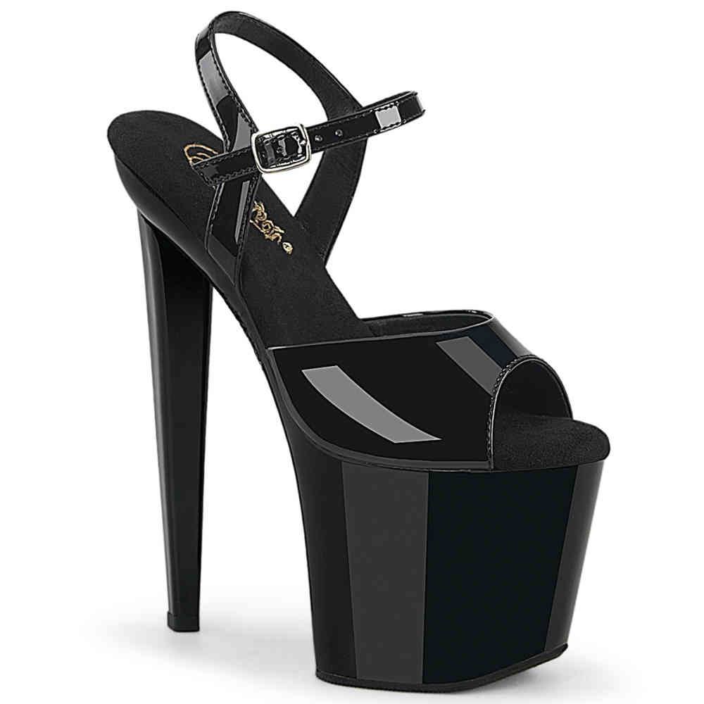 Pleaser - RAZZLE809 Sandale à bride à la cheville, Pole dance chaussures - Noir Product image